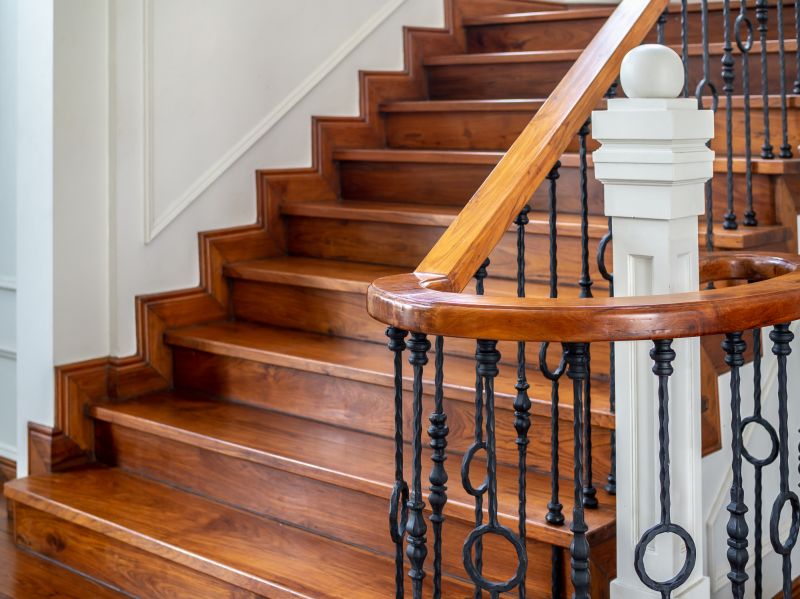 Elegant Wooden Banister